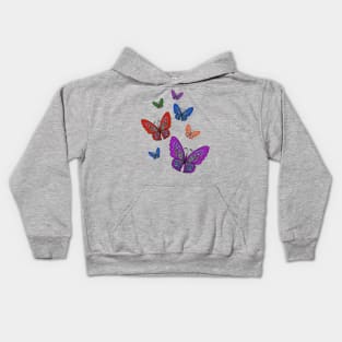 Decorative Colorful Butterflies Kids Hoodie